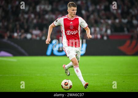 Anton GAAEI di Amsterdam durante la partita di calcio di UEFA League Europa, gruppo B tra l'Ajax Amsterdam e l'Olympique de Marseille il 21 settembre 2023 allo stadio Johan Cruijff Arena di Amsterdam, Paesi Bassi - foto Matthieu Mirville / DPPI Foto Stock