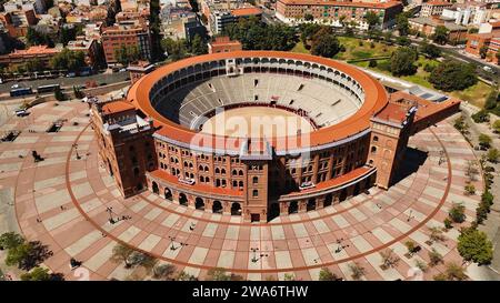 Foto drone Madrid bullring Spagna Europa Foto Stock