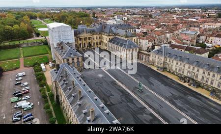 Drone foto Castello di Lunéville, Château de Lunéville Francia Europa Foto Stock