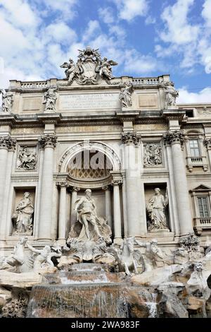 Fontana di Trevi, architetto Nicola salvi, Roma, Lazio, Fontana di Trevi, Italia, Europa Foto Stock