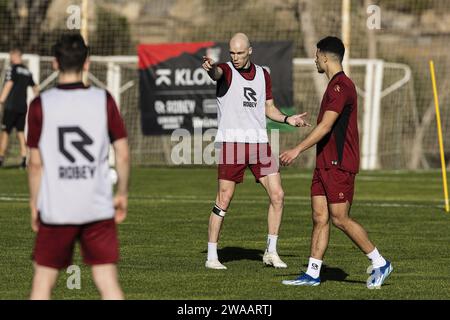 Mijas, Paesi Bassi. 3 gennaio 2024. Formazione NEC a Mijas. NEC Bram Nuytinck. Credito: Pro Shots/Alamy Live News Foto Stock