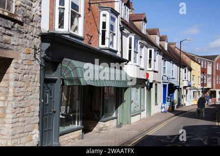 Negozi a Shipston on Stour in Warwickshire, nel Regno Unito Foto Stock