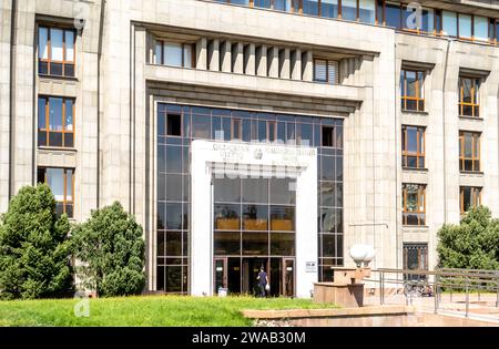 Banca centrale Nazionale nell'edificio Almaty, Kazakistan Foto Stock