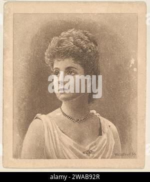 Ritratto, dalla serie Women's Portraits (N198) edita da WM. S. Kimball & Co. 1963 di William Wellstands Foto Stock