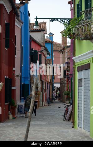Burano, Venezia, Veneto, Italia, Europa Foto Stock