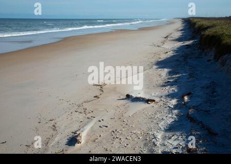 Spiaggia aperta, Canaveral National Seashore, Florida Foto Stock