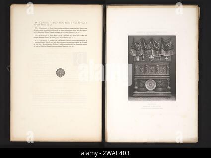 Dresser francese di Hout, alla mostra Rétrospective del 1877 a Lione, Francia, Jacques Garcin, 1877-1878 stampa fotomeccanica questa stampa fa parte di una copertina con 79 stampe su 54 fogli e 65 riviste di testo. Lyonprinter: Armadietto ornamentale di carta parigina (+ legno e altro materiale fitogenico) Lione Foto Stock