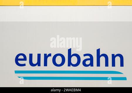 Firma e logo di Eurobahn Foto Stock