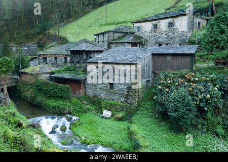 OS Teixois a Taramundi, Asturias, Spagna Foto Stock