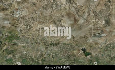 Niger delineato su una mappa satellitare ad alta risoluzione Foto Stock