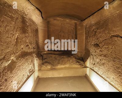 TORINO, ITALIA - DICEMBRE 2022 CIRCA: Tempio di Ellesiya al Museo Egizio Foto Stock