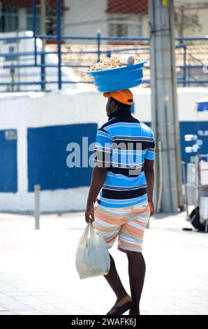Salvador de Bahia (Sao Salvador de Bahia do Todos os Santos), vendicatore. Brasile. Foto Stock