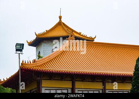 Architettura buddista taiwanese vista in Fo Guang Shan, Kaohsiung, Taiwan Foto Stock