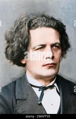 Ritratto del compositore Anton Rubinstein (1829-1894) Foto Stock