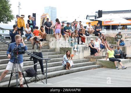 Sydney, Australia. 5 gennaio 2024. Il Sydney Festival apre oggi con una celebrazione dell'arte in tutta la città fino al 28 gennaio. Crediti: Richard Milnes/Alamy Live News Foto Stock