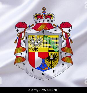 Lo stemma del Principato del Liechtenstein, Studio Foto Stock
