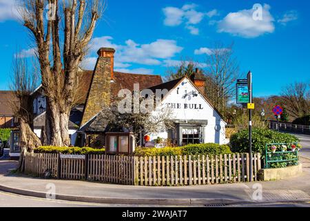 Il pub Bull di Theydon Bois, Essex, Inghilterra Foto Stock