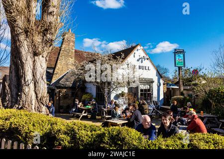 Il pub Bull di Theydon Bois, Essex, Inghilterra Foto Stock