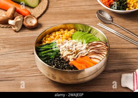 Bibimbap alla griglia, stile Corano Foto Stock