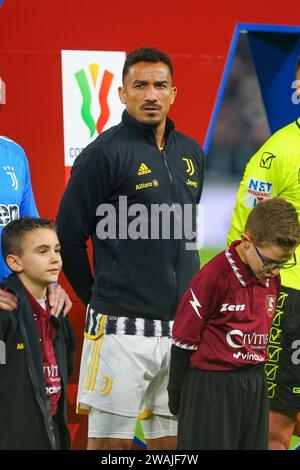 Danilo della Juventus FC durante la partita di Coppa Italia tra Juventus FC e Salernitana allo stadio Allianz il 4 gennaio 2024 a Torino. Foto Stock