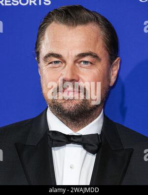 Palm Springs, Stati Uniti. 4 gennaio 2024. PALM SPRINGS, RIVERSIDE COUNTY, CALIFORNIA, USA - 04 GENNAIO: Leonardo DiCaprio arriva alla 35a edizione del Palm Springs International Film Festival Film Awards tenutasi al Palm Springs Convention Center il 4 gennaio 2024 a Palm Springs, Riverside County, California, Stati Uniti. (Foto di Xavier Collin/Image Press Agency) credito: Image Press Agency/Alamy Live News Foto Stock