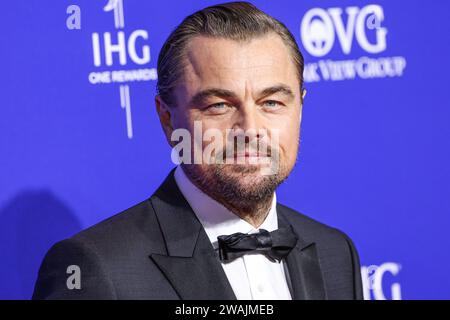 Palm Springs, Stati Uniti. 4 gennaio 2024. PALM SPRINGS, RIVERSIDE COUNTY, CALIFORNIA, USA - 04 GENNAIO: Leonardo DiCaprio arriva alla 35a edizione del Palm Springs International Film Festival Film Awards tenutasi al Palm Springs Convention Center il 4 gennaio 2024 a Palm Springs, Riverside County, California, Stati Uniti. (Foto di Xavier Collin/Image Press Agency) credito: Image Press Agency/Alamy Live News Foto Stock