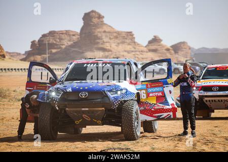 Al Ula, Arabie Saoudite. 5 gennaio 2024. CHABOT Ronan (fra), Overdrive Racing, Toyota Hilux, FIA Ultimate, ritratto durante il Prologo della Dakar 2024 il 5 gennaio 2024 ad al-Ula, Arabia Saudita - foto Florent Gooden/DPPI Credit: DPPI Media/Alamy Live News Foto Stock