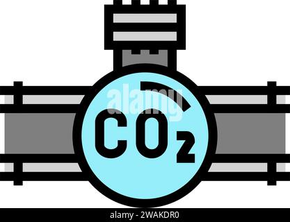 icona di colore carbonio per il trasporto illustrazione vettore Illustrazione Vettoriale