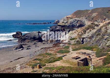 Spiaggia sul retro dell'isola di Catalina, California, Stati Uniti Foto Stock