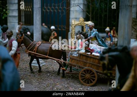 Il patrimonio nazionale presenta il presepe del principe nel Palazzo reale di Madrid con: Vedi dove: Madrid, Spagna quando: 05 dicembre 2023 credito: Oscar Gonzalez/WENN Foto Stock