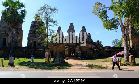 Pre Rup è un tempio indù nel parco archeologico di Angkor vicino a Siem Reap, Cambogia Foto Stock