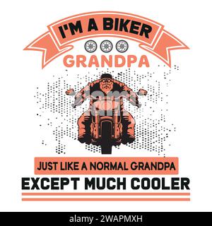 T-Shirt Design per moto Illustrazione Vettoriale