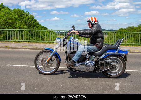 2008 Harley Davidson Fxstc Softail Custom V Twin Motorcycle Cruiser benzina 1584 cc; cruiser retrò americano a Greater Manchester, Regno Unito Foto Stock