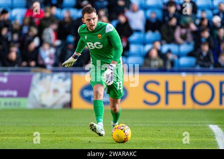 Coventry, Regno Unito. 6 gennaio 2024. 6 gennaio 2024; Coventry Building Society Arena, Coventry, Inghilterra; fa Cup Third Round Football, Coventry City contro Oxford United; Una giornata di difficoltà per il portiere Simon Eastwood di Oxford Credit: Action Plus Sports Images/Alamy Live News Foto Stock