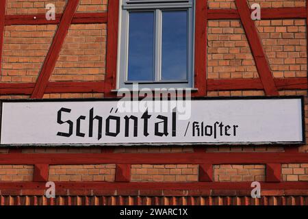 Impressionen von Kloster Schöntal nel Baden-Württemberg Foto Stock