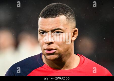 Parigi, Francia. 3 gennaio 2024. Kylian MBAPPE del PSG durante il Trophee des Champions 2023, partita di calcio tra Paris Saint-Germain e Toulouse FC il 3 gennaio 2023 allo stadio Parc des Princes di Parigi, Francia - foto Matthieu Mirville/DPPI Credit: DPPI Media/Alamy Live News Foto Stock