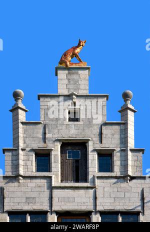 Anversa, Anversa, Fiandre, Belgio, Rathaus, Stadhuis, Grote Markt, Guildhouses, Gildehäuser Foto Stock