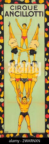 Cirque Ancillotti (1920 circa) poster d'epoca del Circo francese Foto Stock