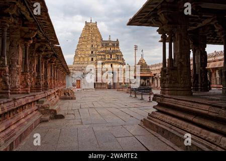 Virupashka-Tempel, Hampi Foto Stock