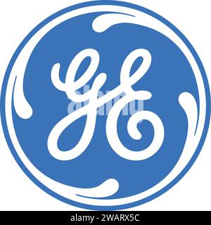 Logo General Electric in Vector | cartello General Electric Illustrazione Vettoriale