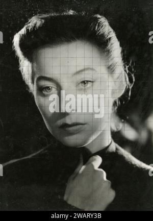 Danish actress in a movie scene, Denmark 1940s Stock Photo