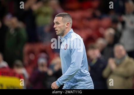 Middlesbrough sabato 6 gennaio 2024. John McGinn dell'Aston Villa durante il terzo turno di fa Cup tra Middlesbrough e Aston Villa al Riverside Stadium, Middlesbrough sabato 6 gennaio 2024. (Foto: Trevor Wilkinson | mi News) crediti: MI News & Sport /Alamy Live News Foto Stock