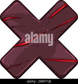 texture lava pulsante di gioco illustrazione vettoriale dei cartoni animati Illustrazione Vettoriale