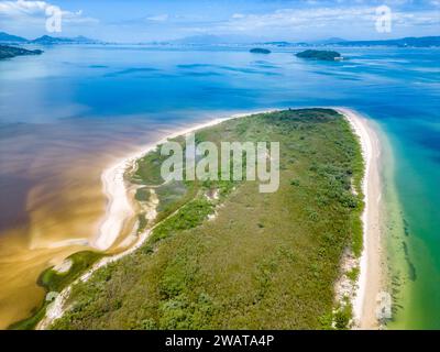 Wild Pontal Beach, Florianopolis, Santa Catarina, Brasile Foto Stock