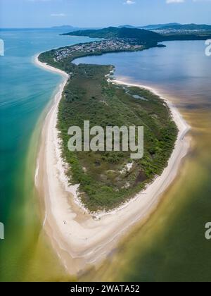 Wild Pontal Beach, Florianopolis, Santa Catarina, Brasile Foto Stock