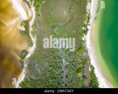 Wild Pontal Beach, Florianopolis, Santa Catarina, Brasile Foto Stock