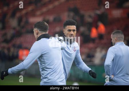 Middlesbrough sabato 6 gennaio 2024. Ollie Watkins dell'Aston Villa durante il terzo turno di fa Cup tra Middlesbrough e Aston Villa al Riverside Stadium, Middlesbrough sabato 6 gennaio 2024. (Foto: Trevor Wilkinson | mi News) crediti: MI News & Sport /Alamy Live News Foto Stock