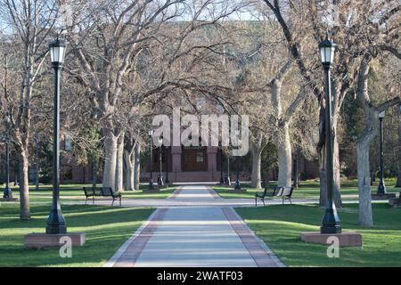 Edifici nel campus del Colorado College, un college privato di materie umanistiche a Colorado Springs, Colorado. Fondata nel 1874. Foto Stock