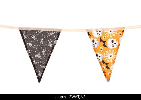 Festa di Halloween in borsone isolato su sfondo bianco Foto Stock