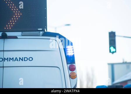 le forze di polizia austriache sono come qualsiasi altro simbolo e segno della polizia austriaca Foto Stock